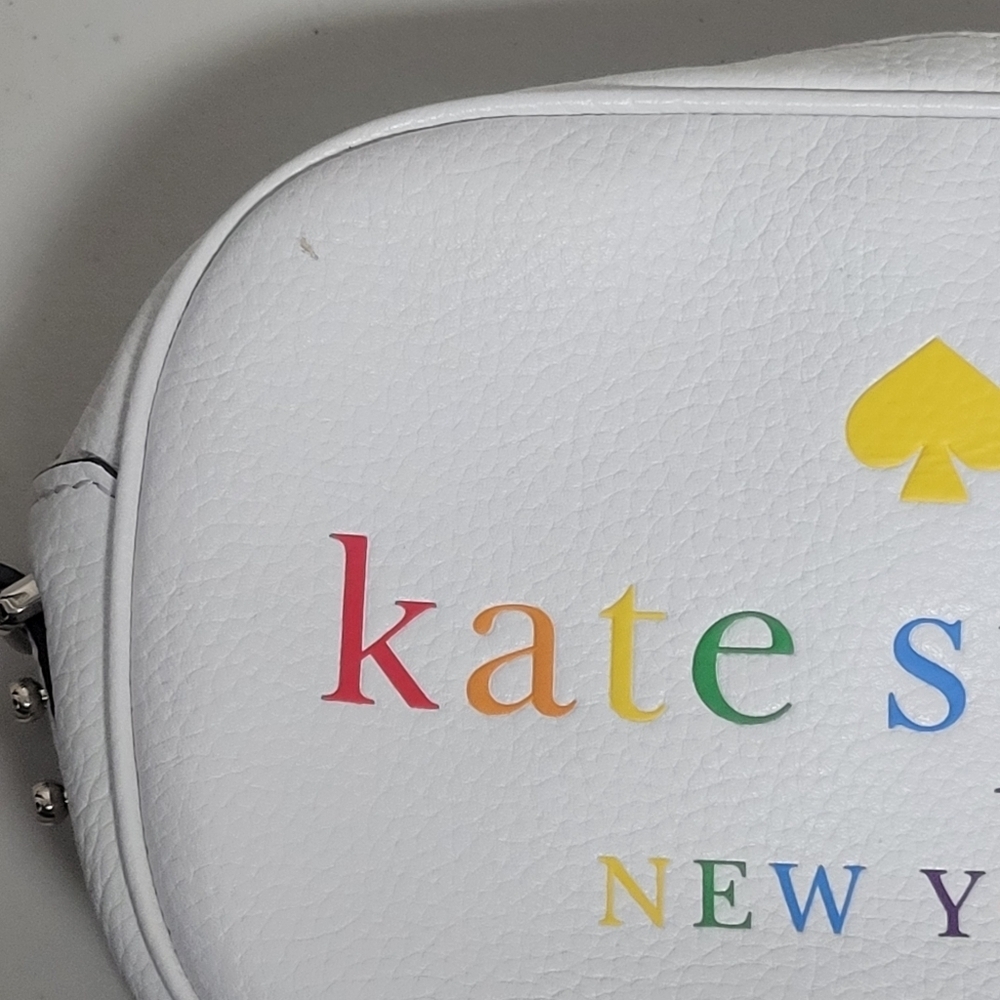 Kate Spade Kourney Rainbow Logo Camera Bag. - Picture 14 of 16